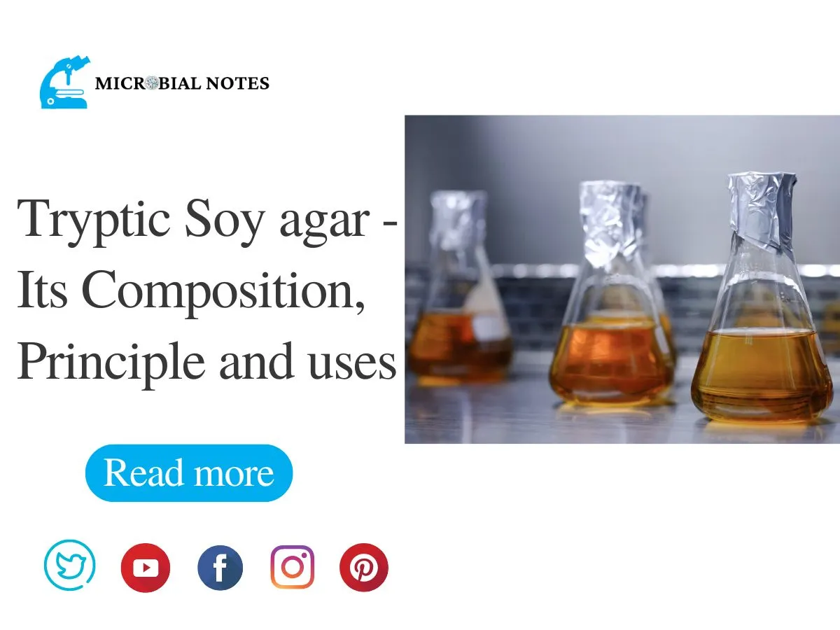 Tryptic Soy Agar - Its Composition, Principle and uses